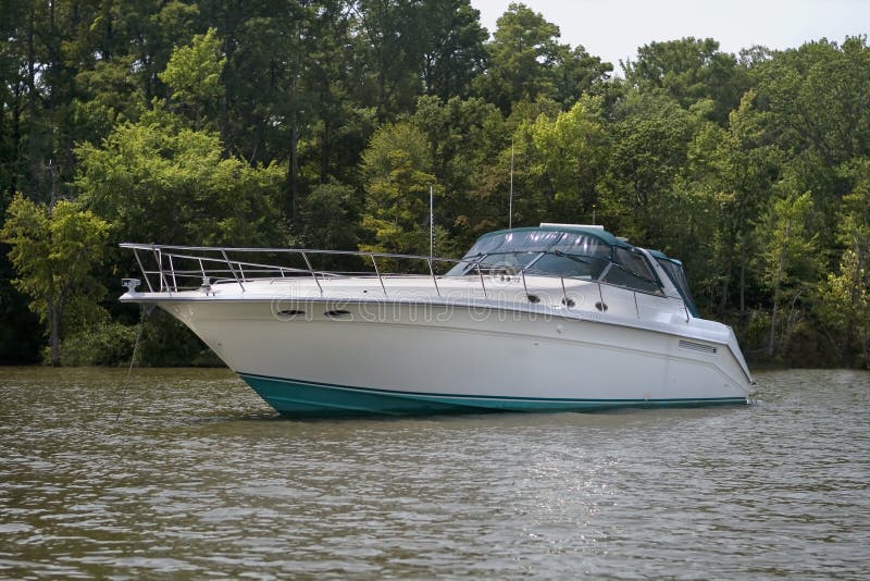 Large luxury speed boat