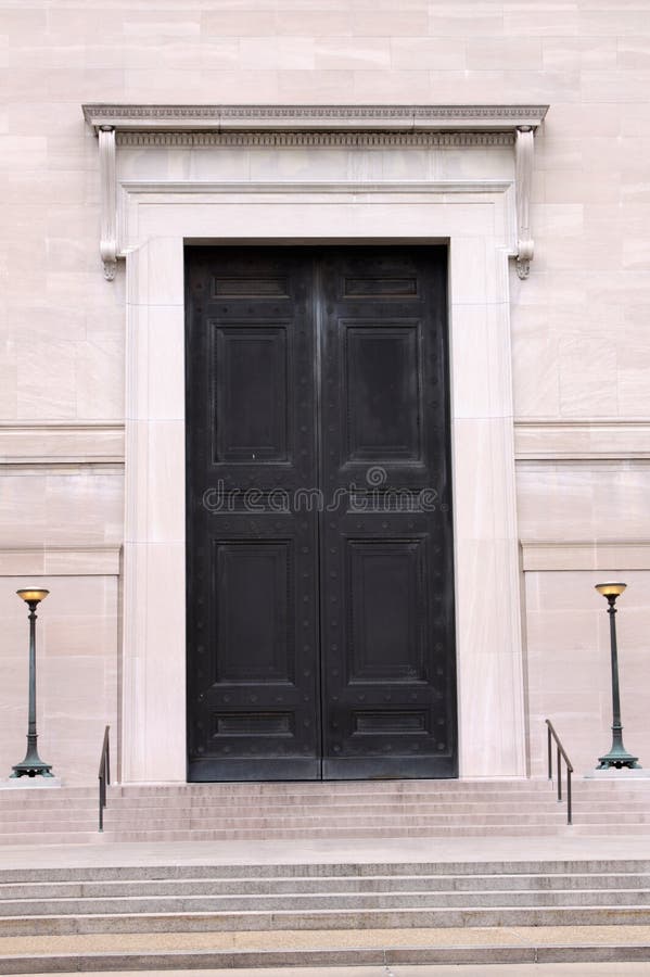 Large Metal Door royalty free stock images