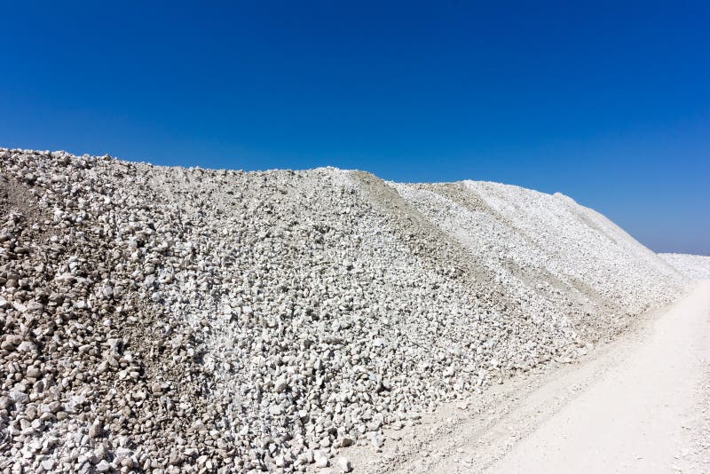 Crushed limestone stock image. Image of chips, nature 36411019