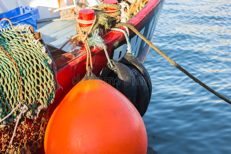 Large Fishing Net Red Boat Stock Photos - Free & Royalty-Free