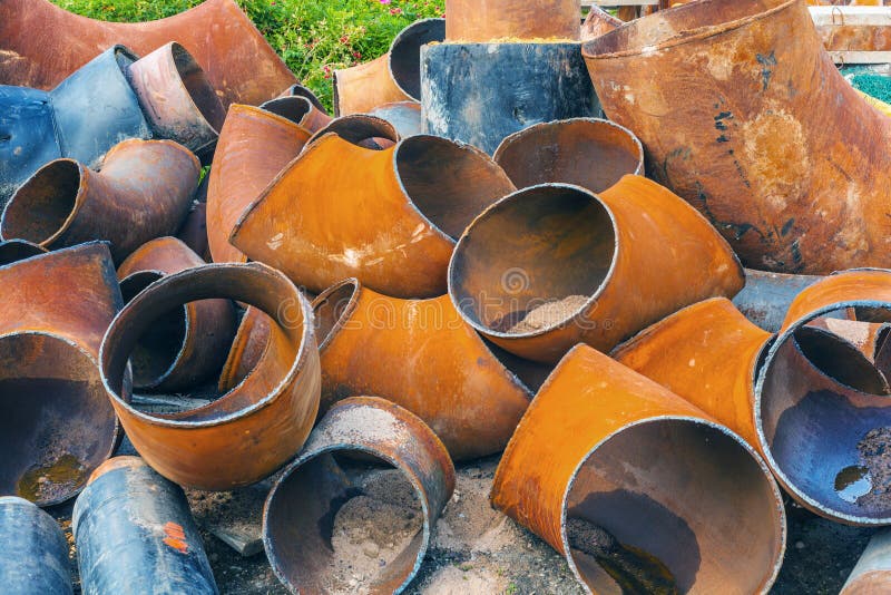 Pipe Ell stock photo. Image of metallic, iron, vintage - 46271564