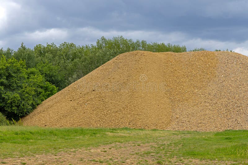 Large Pile of Aggregate stock images