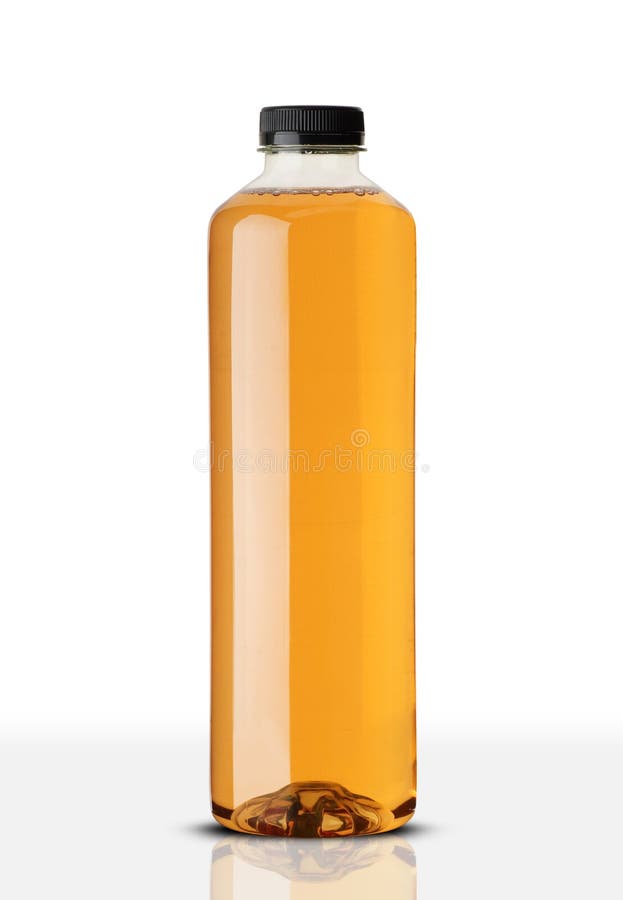 Large Plastic Bottle with Apple Juice Stock Photo Image of unlabeled, plastic 253609804