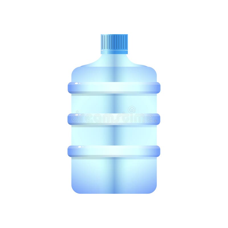 Big plastic bottle potable water barrel Royalty Free Vector