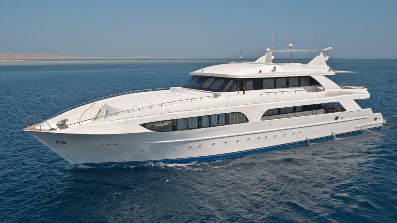 Large private motor yacht