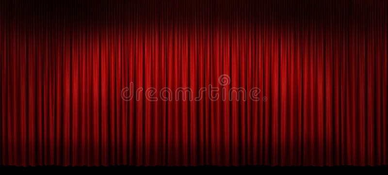 Large Red Stage Curtain