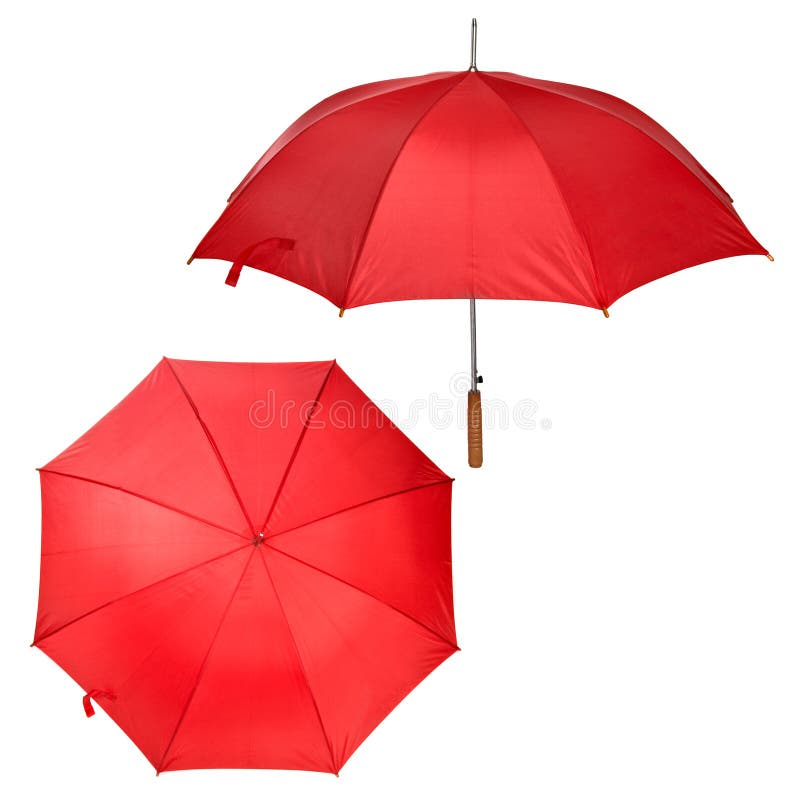 Large red umbrella