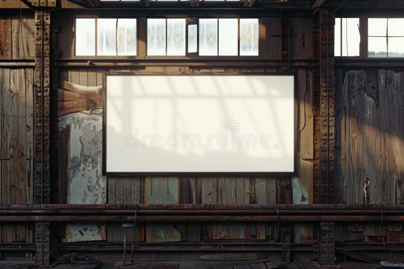 A large screen display in a modern building interior royalty free stock photo