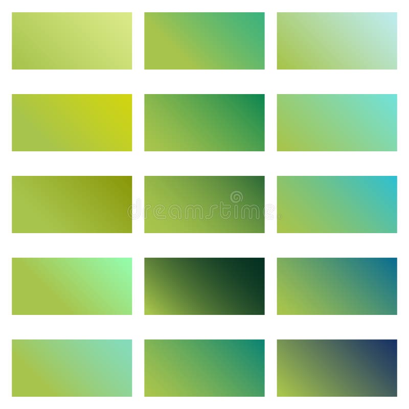 A Large Set of Gradient Backgrounds, Lime Color with a Transition To