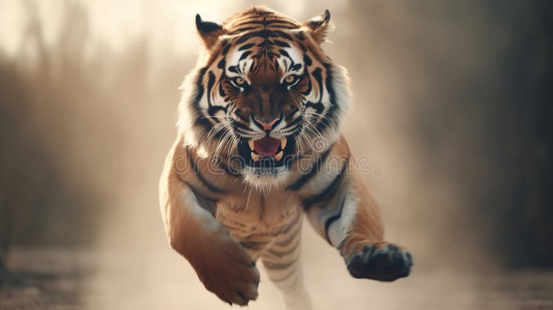 Siberian Tiger with a camera. 3D Rendering. 23187677 Stock Photo