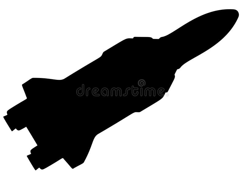 Large space rocket. royalty free illustration