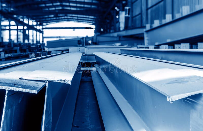 Large Steel Factory Warehouse Stock Image Image of metallurgy