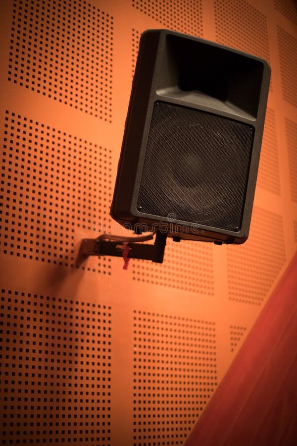 Large Stereo Speaker in a Room Stock Photo Image of sound, power