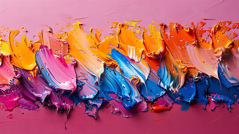 Large stroke oil painting, abstract, using oil paint, brushstrokes, knife drawing, blobs of paint, blobs of paint. Art royalty free stock images