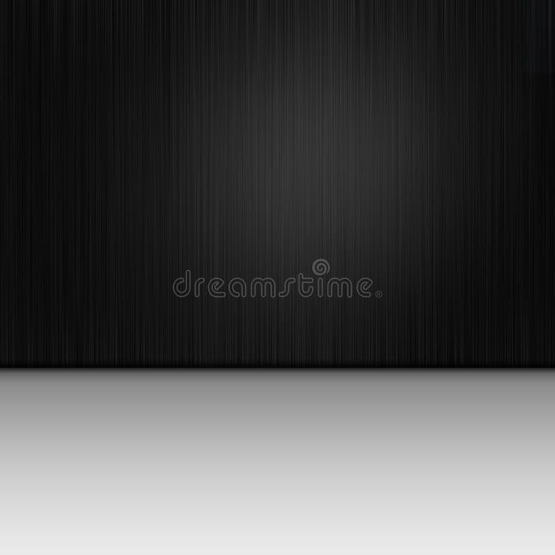Large Studio with White Floor and Black Wall Stock Illustration