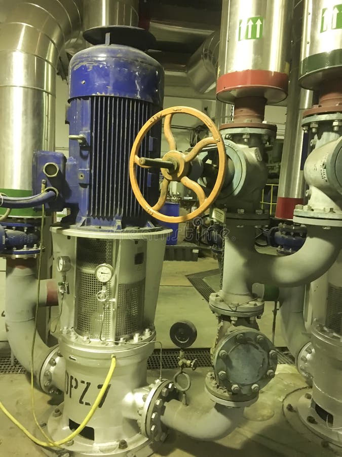 Pumps, Valves and Piping Hot and Cold Water Stock Photo Image of