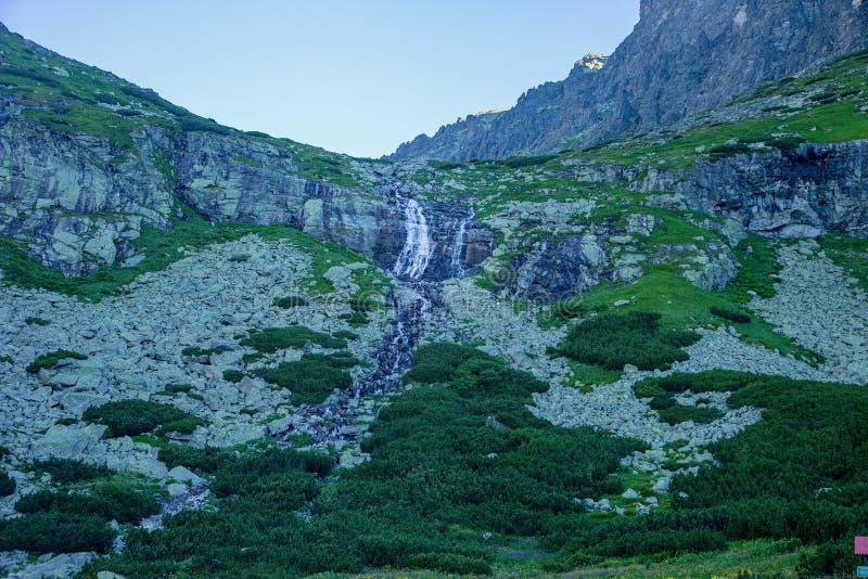 Velký vodopád ve Vysokých Tatrách, Slovensko