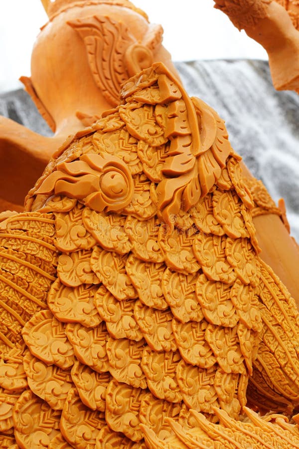 Large Wax Candles Used at the Festival. Stock Photo Image of fish