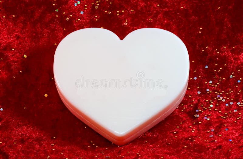 Large white blank valentine stock photography