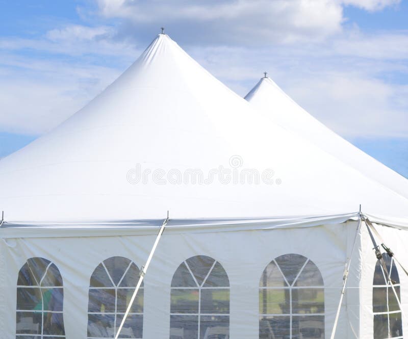 Large White Events or Party Tent Stock Photo Image of beautiful