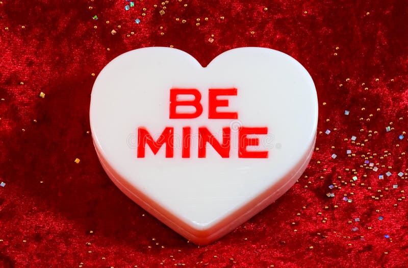 Large white valentine stock photo