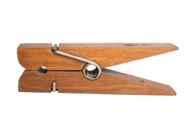 Large wooden clothes pin. stock photo. Image of laundry 29565284
