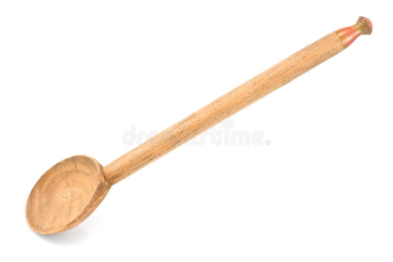 Large wooden spoon royalty free stock photos