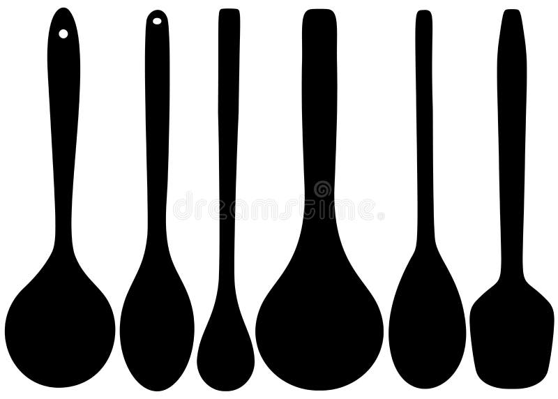 Wooden Cooking Spoons Stock Illustrations 666 Wooden Cooking Spoons