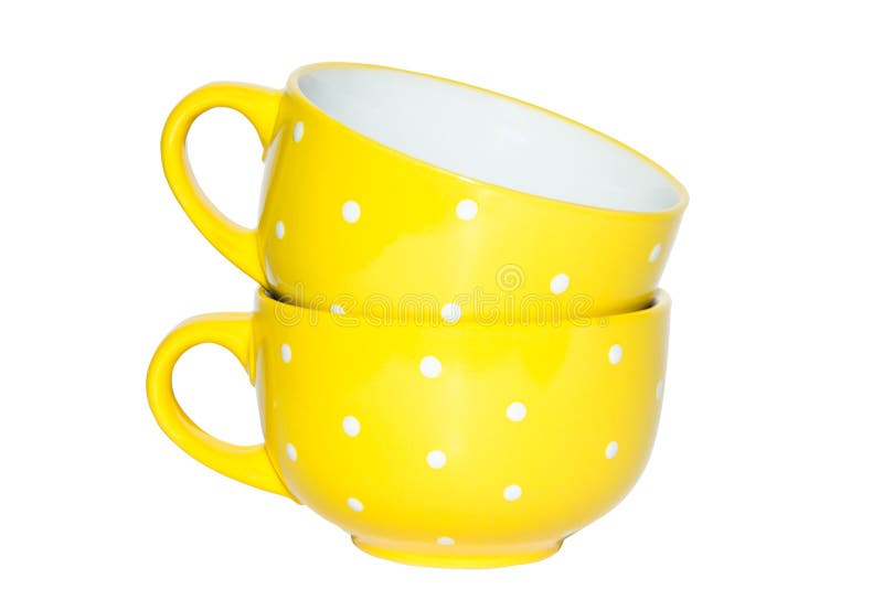 Large yellow cup stock photo. Image of branding, beverage - 53010442