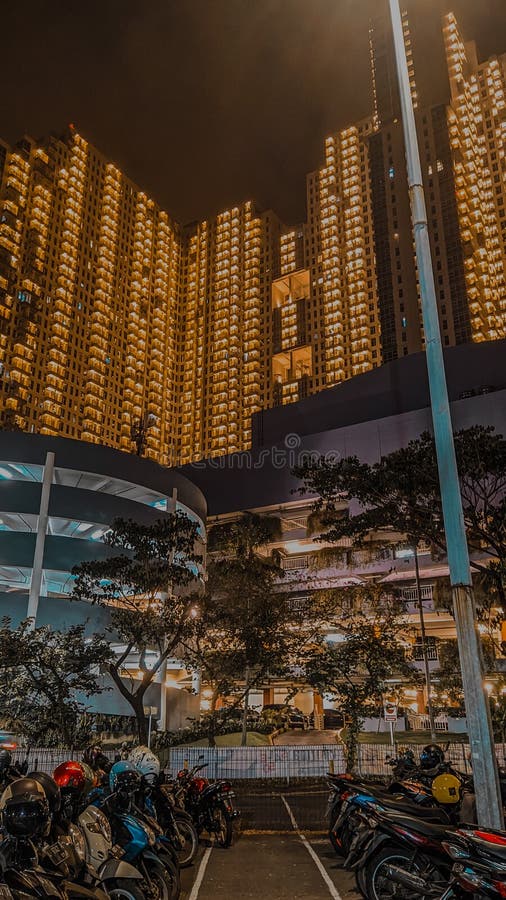 The Largest Mall Parking Area in Indonesia, in the City of Surabaya Editorial Stock Image