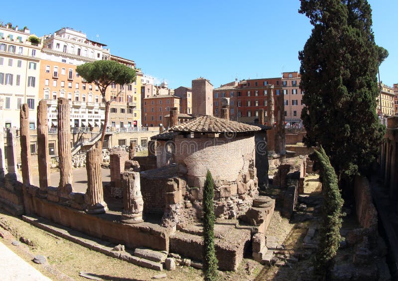 Largi di Torre Argentina, Rome royaltyfri fotografi Largi di Torre Argentina, Rome royaltyfri fotografi
