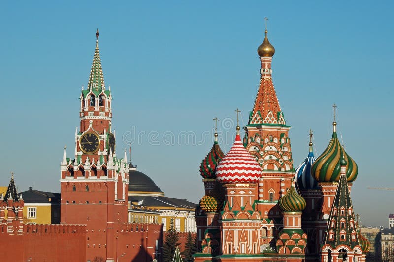 Las albahacas catedral, Moscú, Russi del Kremlin y del St