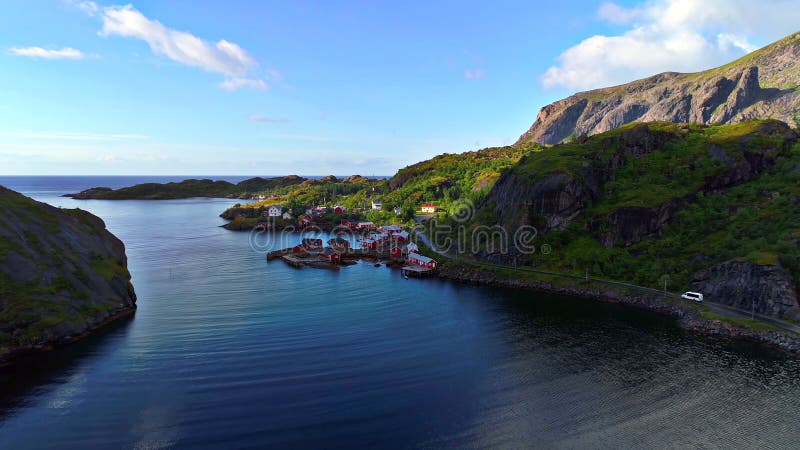 Las islas de Lofoten son un archipiélago en el condado de Nordland, Noruega imágenes de archivo libres de regalías Las islas de Lofoten son un archipiélago en el condado de Nordland, Noruega imágenes de archivo libres de regalías