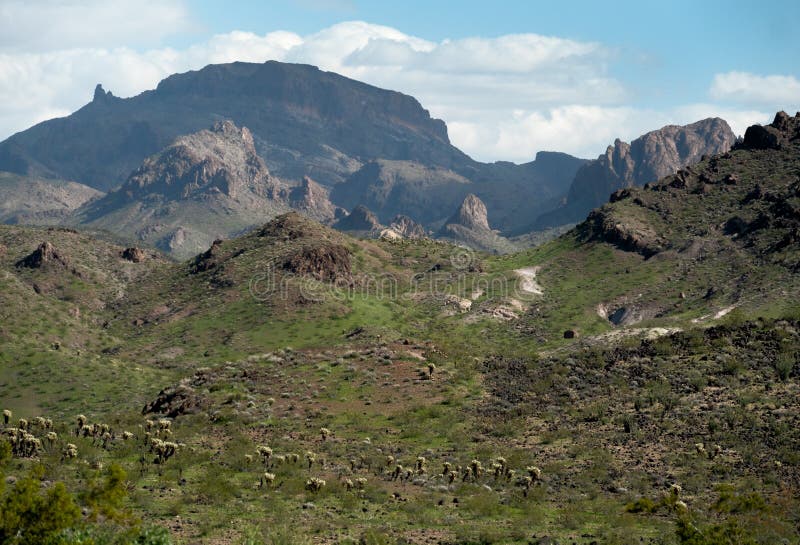 Warm Springs Wilderness area in the Black Mountains of Arizona. Warm Springs Wilderness area in the Black Mountains of Arizona