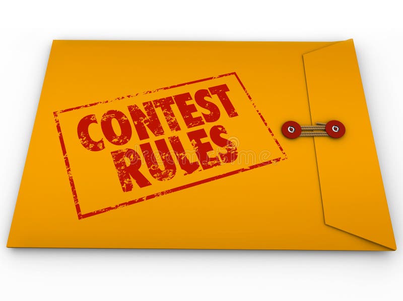 Las reglas de la competencia clasificaron el impreso de candidatura de las condiciones de los términos del sobre