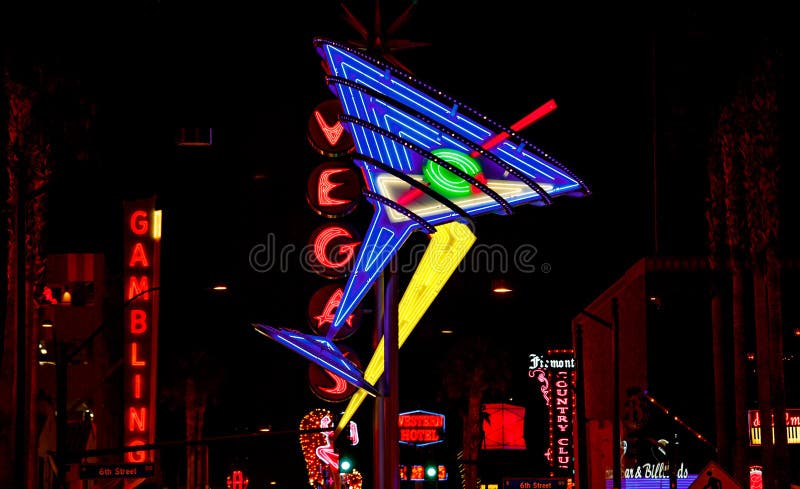 Las 's nachts Vegas stock foto's Las 's nachts Vegas stock foto's
