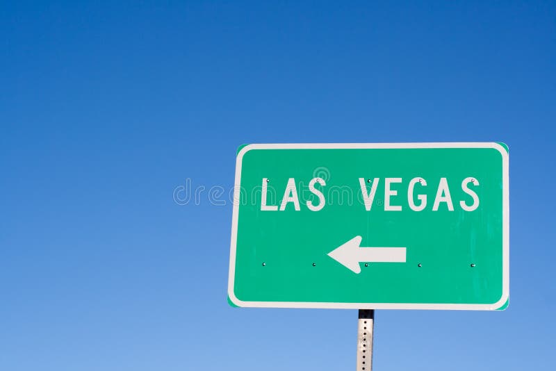 Las Vegas only Road Sign stock image. Image of exit, trip - 2762377