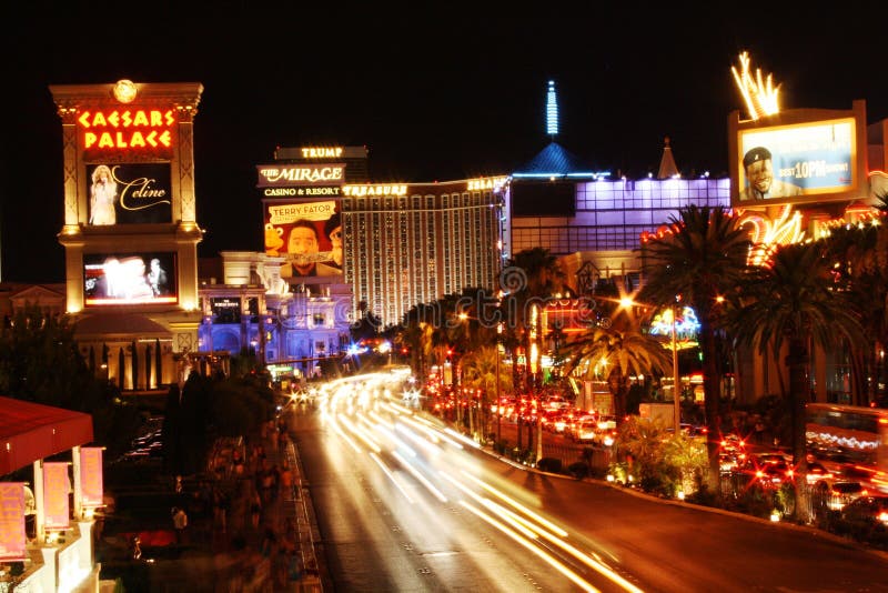 Las Vegas bij nacht stock foto Las Vegas bij nacht stock foto