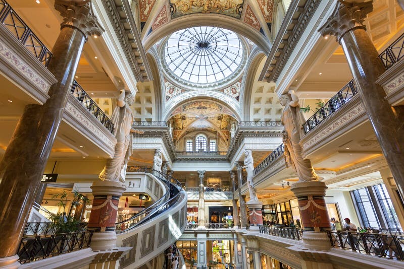 Caesars Palace Forum Shops Front View From the 3rd Story