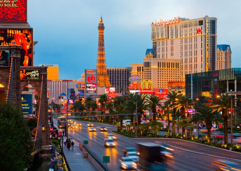 Las Vegas en la noche foto