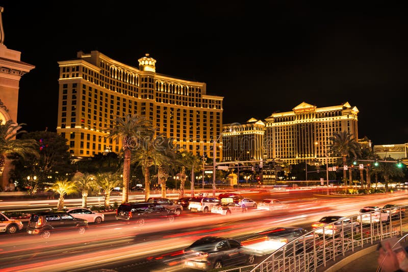 Las Vegas city at night editorial stock image. Image of boulevard -  122619509