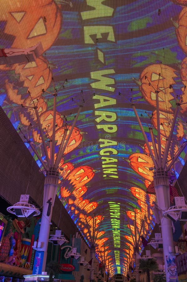 Las Vegas , Fremont Street Experience Editorial Photography Image of