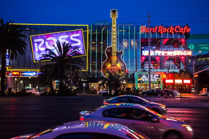 Las Vegas-Hauptstraße nachts lizenzfreies stockbild Las Vegas-Hauptstraße nachts lizenzfreies stockbild