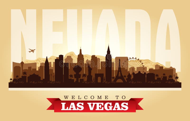 Las Vegas Badge Skyline Vector Download