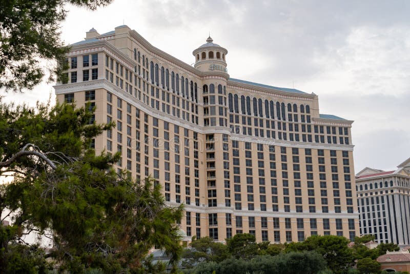 LAS VEGAS NEVADA, LIPIEC, - 9, 2018: Powierzchowność Bellagio hotel obraz stock LAS VEGAS NEVADA, LIPIEC, - 9, 2018: Powierzchowność Bellagio hotel obraz stock