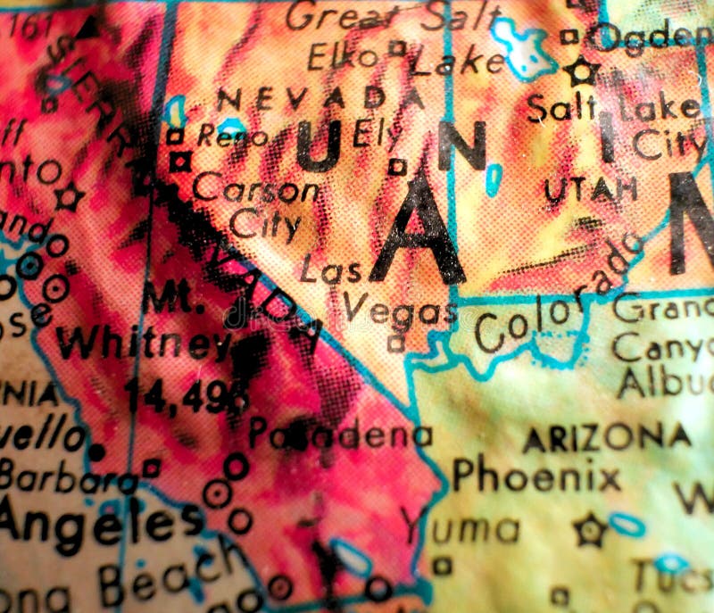 Sphere Las Vegas Map Stock Photos - Las Vegas Nevada Map Usa Focus Macro Shot Globe Travel Blogs Social Media Web Banners Backgrounds Las Vegas Nevada Map 110420543