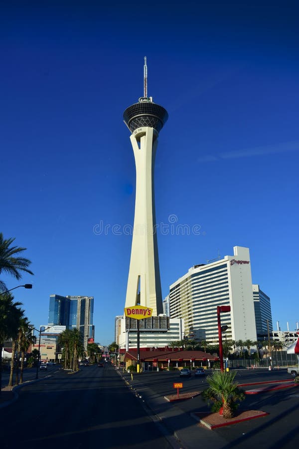Stratosphere casino & Denny's restaurant, Las Vegas, Nevada, USA
