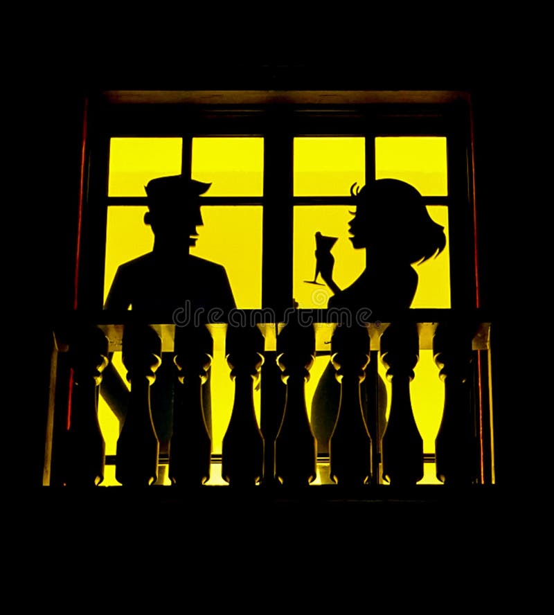 Picture/Photo: Man and woman standing on plaza inside Paris casino. Las  Vegas, Nevada, USA