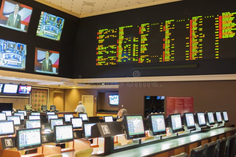 Las Vegas - Nevada, USA, September, 30: Sport, der am luxu wettet stockbild Las Vegas - Nevada, USA, September, 30: Sport, der am luxu wettet stockbild