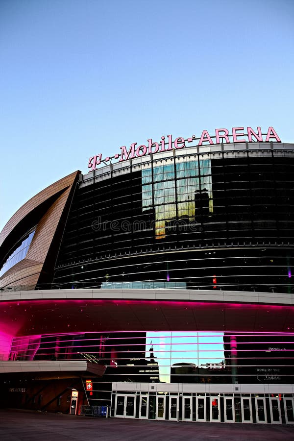 Exterior View of the T Mobile Arena in Las Vegas. Editorial Photo
